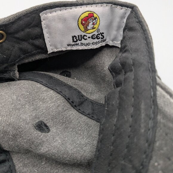 Buc-ee's Baseball Cap Gray with Embroidered Logo, Adjustable - Picture 7 of 10